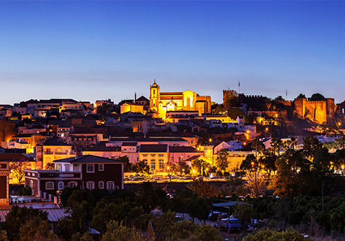 Paisagem de Silves ao entardecer 